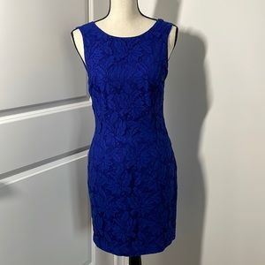 CeCe Blue Lace A-line Dress